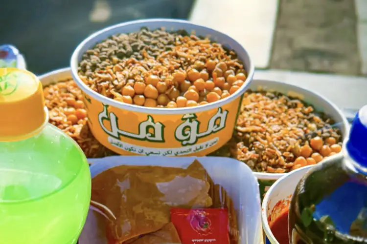 Traditional Koshary Ingredients